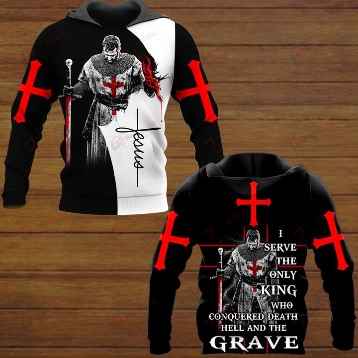 I Server The Only King Who Conquered Death and The Grave ALL OVER PRINTED SHIRTS 15012101