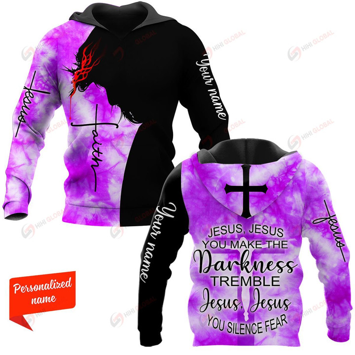 Jesus Jesus You Make The Darkness Tremble Jesus Jesus You Silence Fear Personalized ALL OVER PRINTED SHIRTS