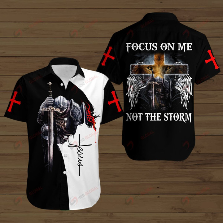 Focus on me Not the Storm Knight Jesus Christian ALL OVER PRINTED SHIRTS