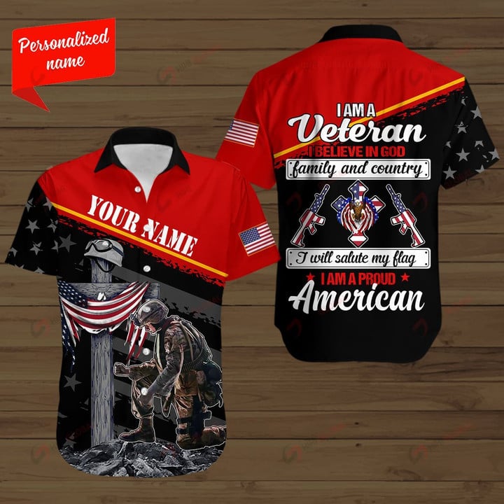I am a Veteran I Believe In God Personalized ALL OVER PRINTED SHIRTS