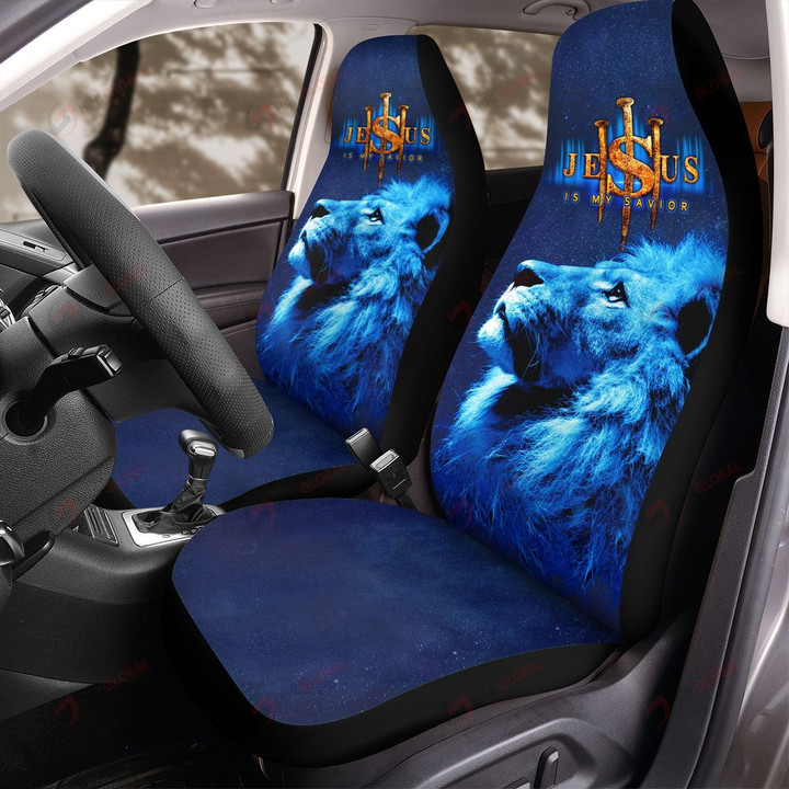Jesus is my Savior Front Car Seat Cover Set Of 2 Covers ALL OVER PRINTED