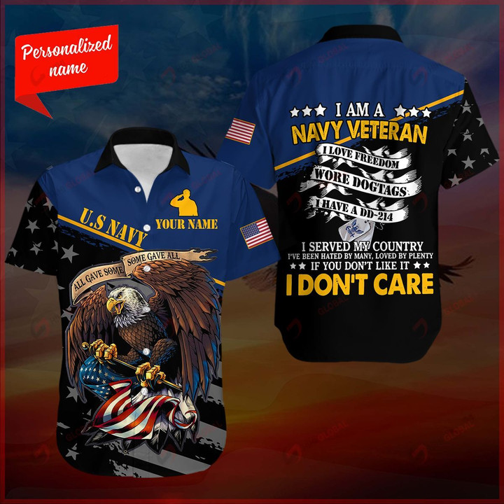 I am a Navy Veteran Personalized ALL OVER PRINTED SHIRTS