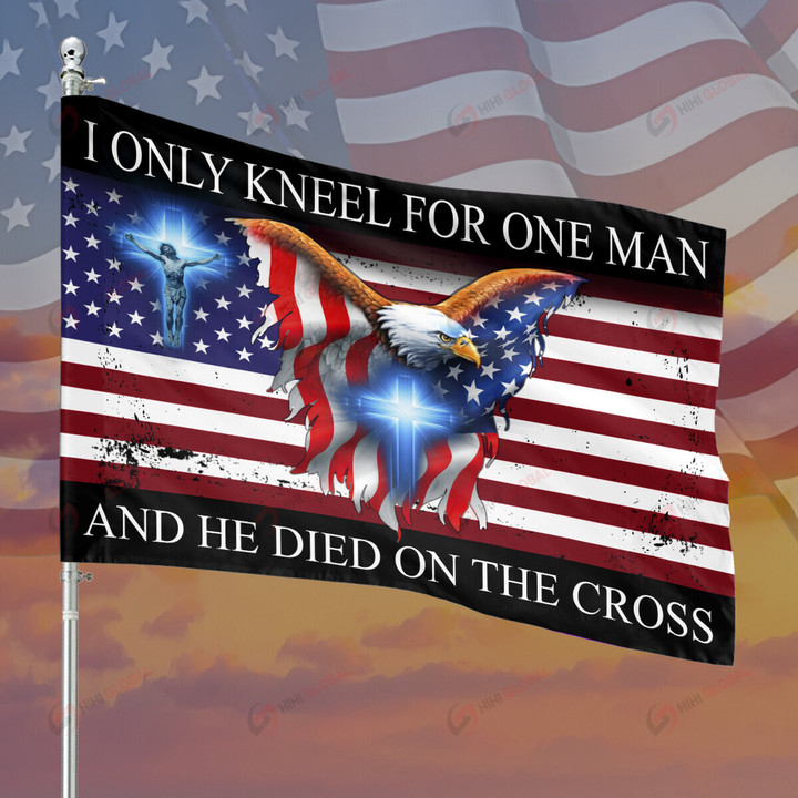 ONLY KNEEL FOR ONE ALL OVER PRINTED FLAG