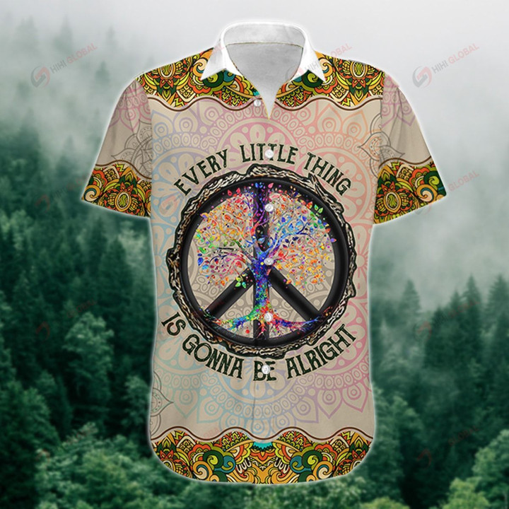 Hippie Every little thing will be alright Kaleidoscope Bohemian Pattern ALL OVER PRINTED SHIRT 0626102