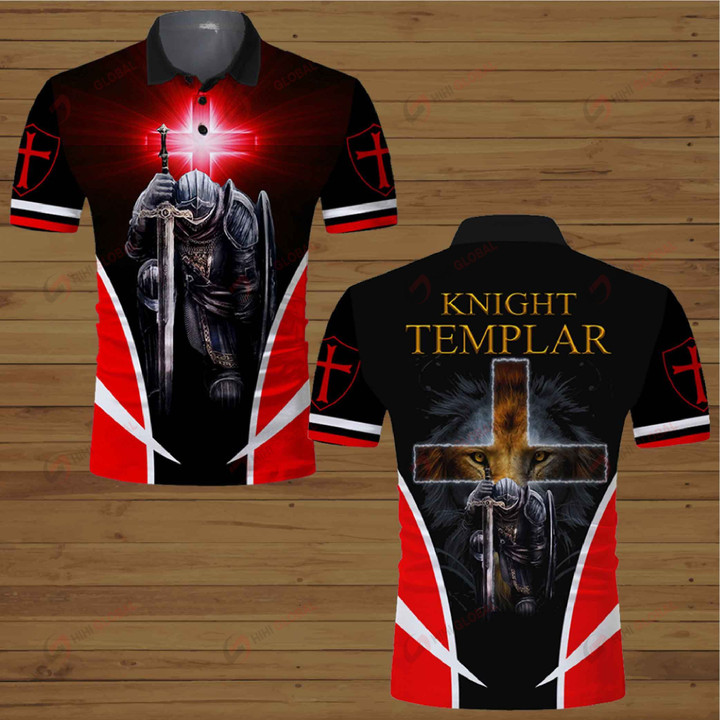 Knight Templar Jesus Christ Christian red cross  ALL OVER PRINTED SHIRTS DH063002