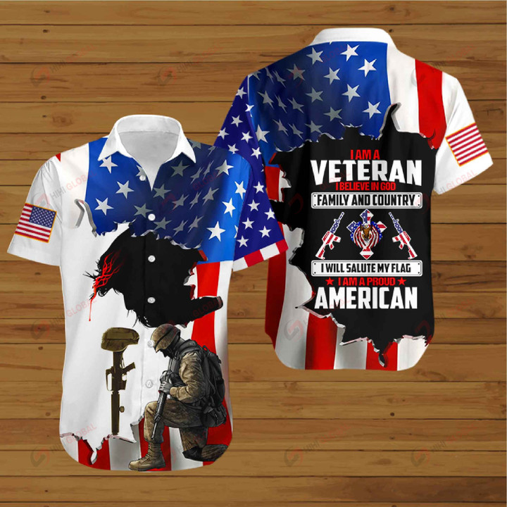   U.S Veterans I am a Veteran I believe in God Family and Country ALL OVER PRINTED SHIRTS hoodie 3d 0703890