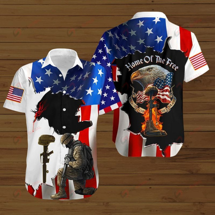 U.S Veterans Home of the free because of the brave ALL OVER PRINTED SHIRTS hoodie 3d 0707672