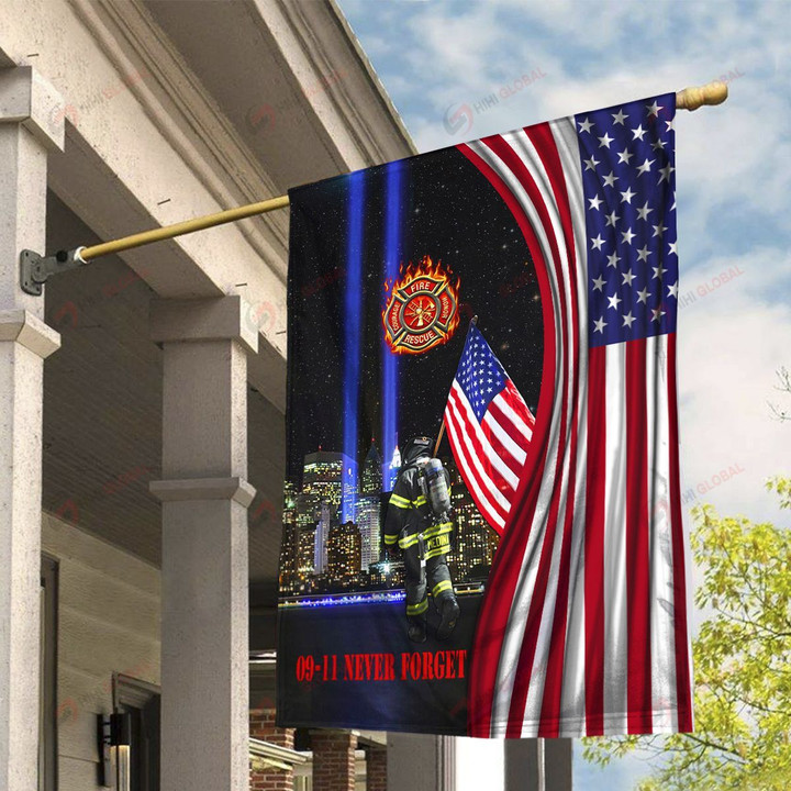 U.S.Firefighter Flag 0911 Never Forget ALL OVER PRINTED SHIRTS Flag 3d 0720675