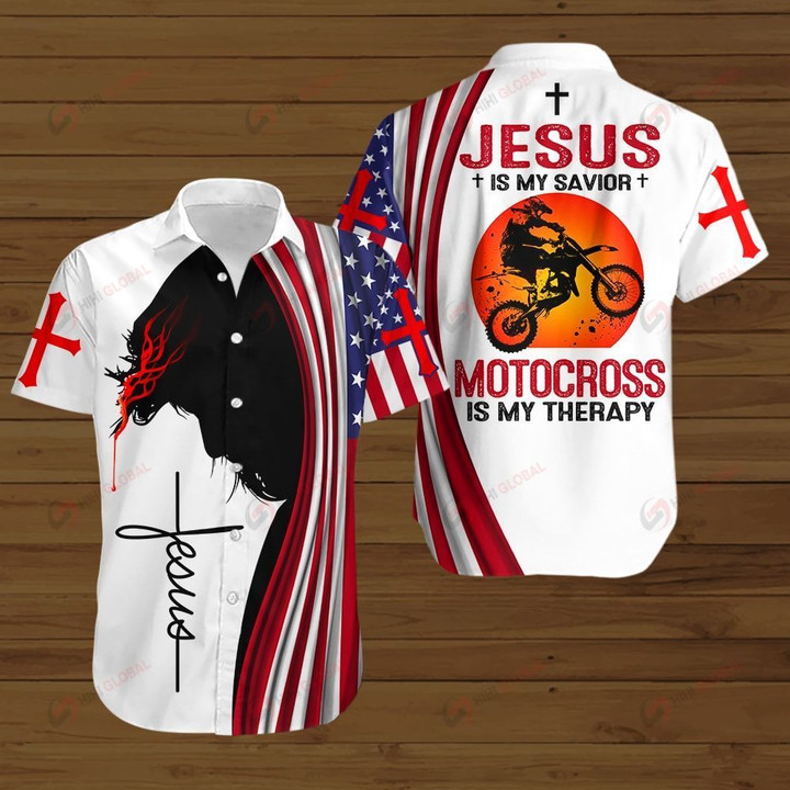 Jesus is my savior Motocross is my therapy ALL OVER PRINTED SHIRTS hoodie 3d 0820673