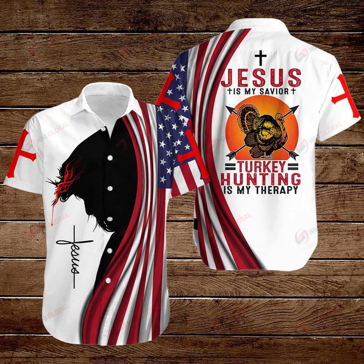 Jesus is my Savior Turkey Hunting is my therapy ALL OVER PRINTED SHIRTS hoodie 3d 0817899