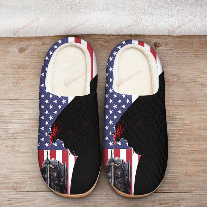 Jesus Knight Flag Slipper ALL OVER PRINTED SHIRTS DH101617