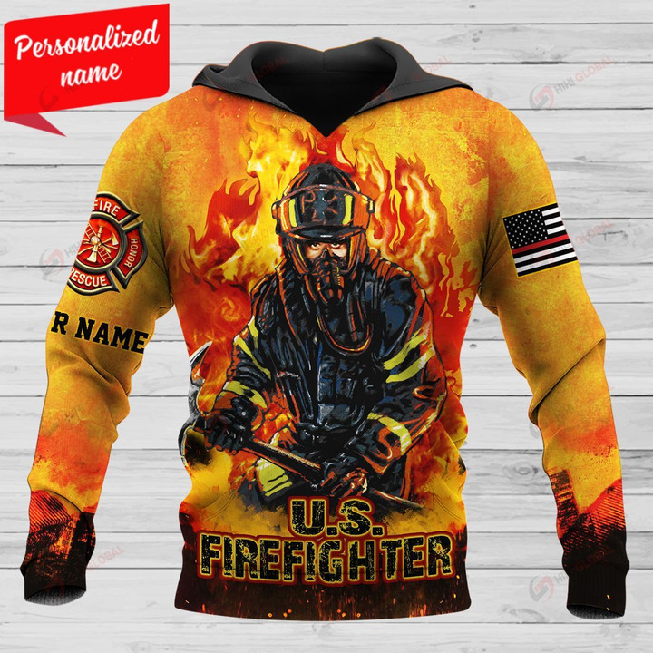 U.S firefighter Personalized ALL OVER PRINTED SHIRTS 191220
