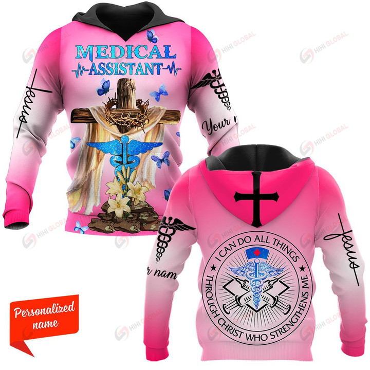 I Can do All Things Through Christ Who Strengthens Me Medical Assistant MA Nurse personalized ALL OVER PRINTED SHIRTS 11012107