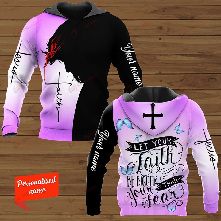 Let Your Faith Be Bigger Than Your Fear Personalized ALL OVER PRINTED SHIRTS