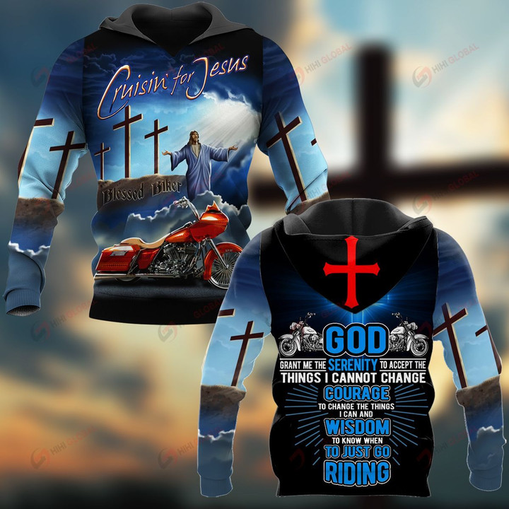 God Grant me the Serenity to Accept the Things I cannot change Biker  ALL OVER PRINTED SHIRTS 18012107