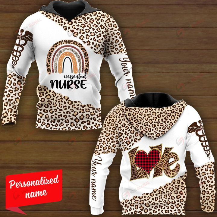 #essential Nurse Love Personalized ALL OVER PRINTED SHIRTS