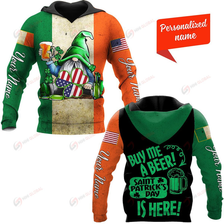 Buy Me A beer Saint Patrick's Day Is Here Patrick' Day Personalized ALL OVER PRINTED SHIRTS