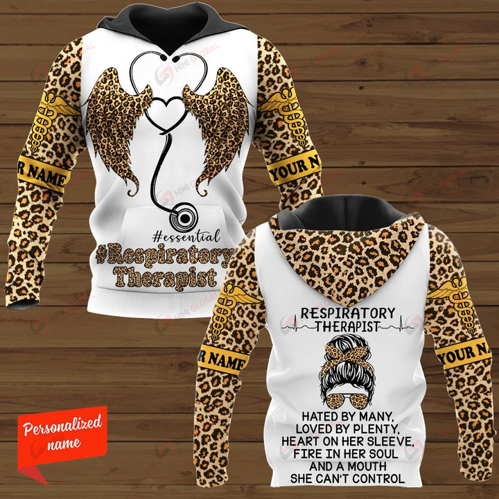 Respiratory Therapist Hate By Many Loved By Plenty, Heart On Her Sleeve, Fire In Her Soul And A Mouth She Can't Control Nurse Personalized ALL OVER PRINTED SHIRTS