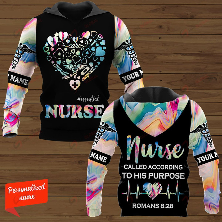 #essential Nurse Called According to his Purpose Personalized ALL OVER PRINTED SHIRTS