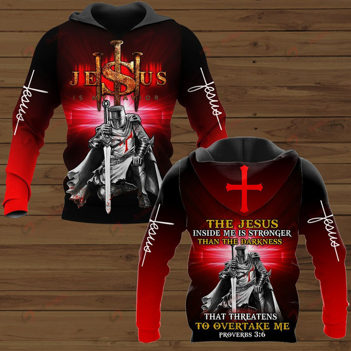 The Jesus Inside Me Is Stronger Than The Darkness That Threatens To Overtake Me ALL OVER PRINTED SHIRTS