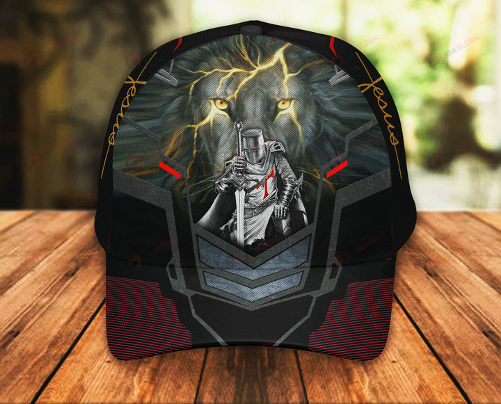 Jesus Christ God Lion Knight Classic 3d Cap ALL OVER PRINTED