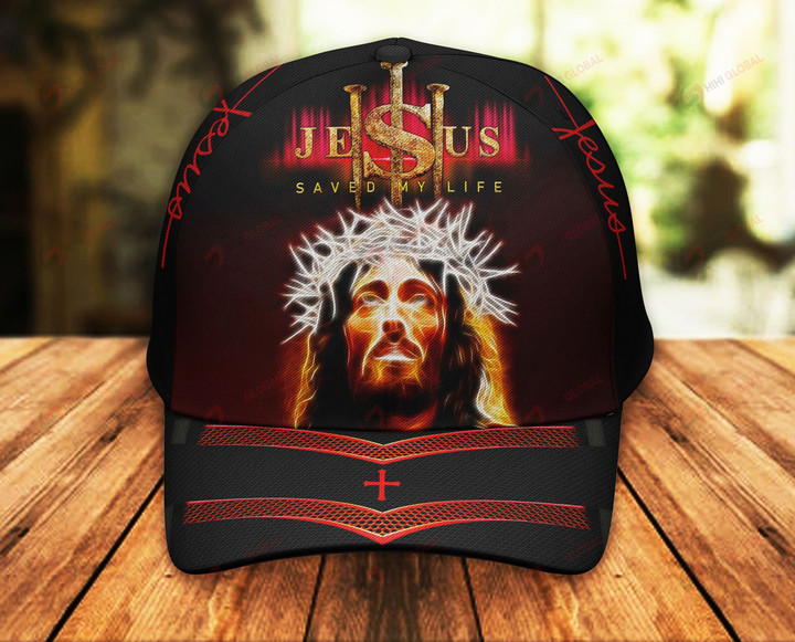 Jesus Saved my Life Christ God Classic 3d Cap ALL OVER PRINTED
