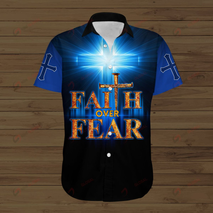 Faith over Fear Jesus Christ God  ALL OVER PRINTED SHIRTS