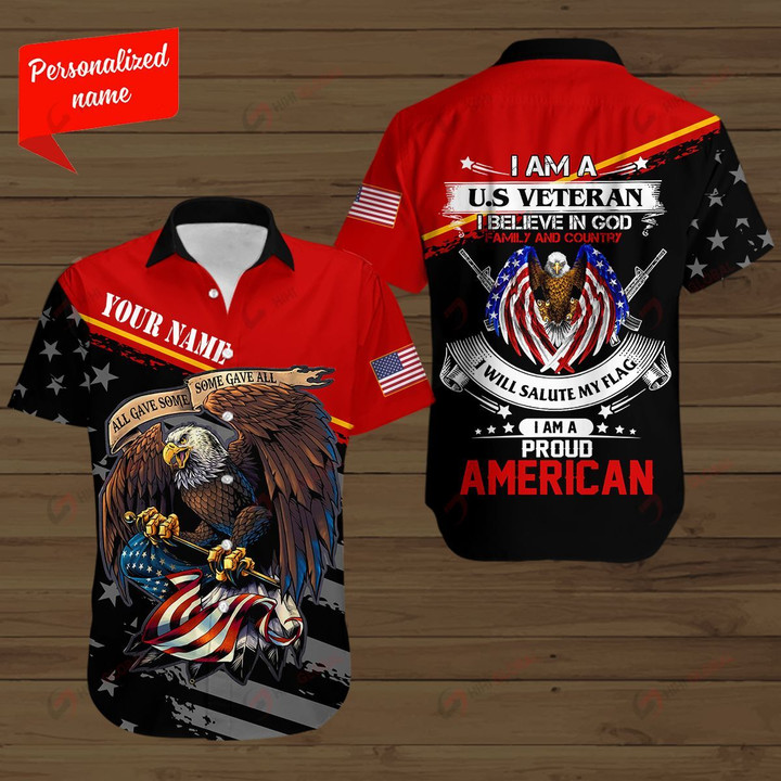 I am a Veteran I Believe In God All Gave Some Some Gave All Personalized ALL OVER PRINTED SHIRTS
