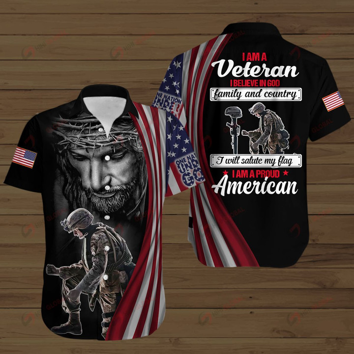 I am a Veteran I believe In God Family ALL OVER PRINTED SHIRTS