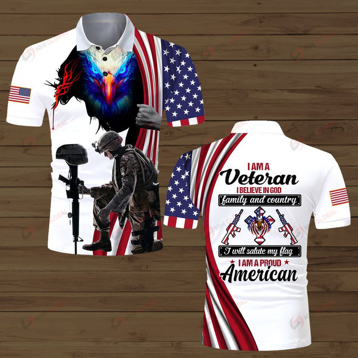 I am a Veteran I Believe In God  ALL OVER PRINTED SHIRTS