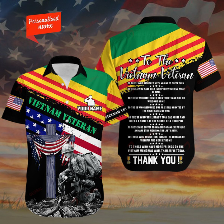 VietNam Veteran Personalized ALL OVER PRINTED SHIRTS