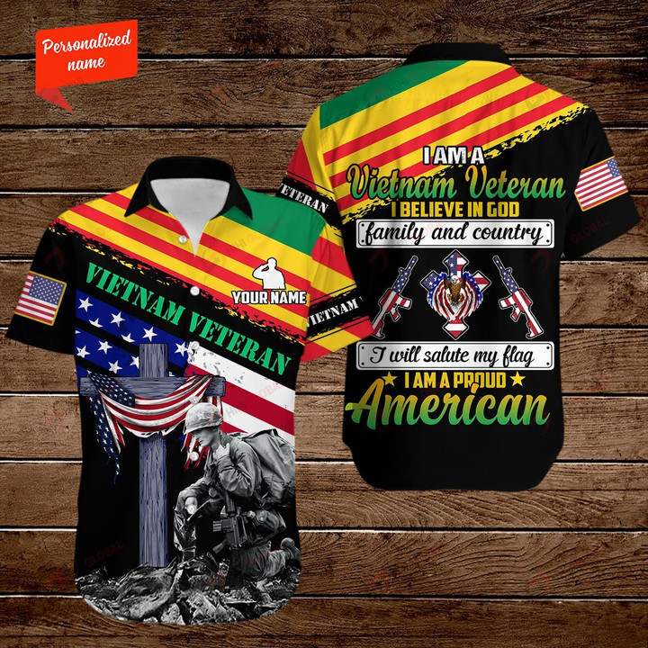 I am A VietNam Veteran Personalized ALL OVER PRINTED SHIRTS