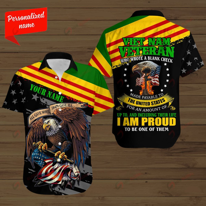 VietNam Veteran I am Proud to be One of them Personalized ALL OVER PRINTED SHIRTS