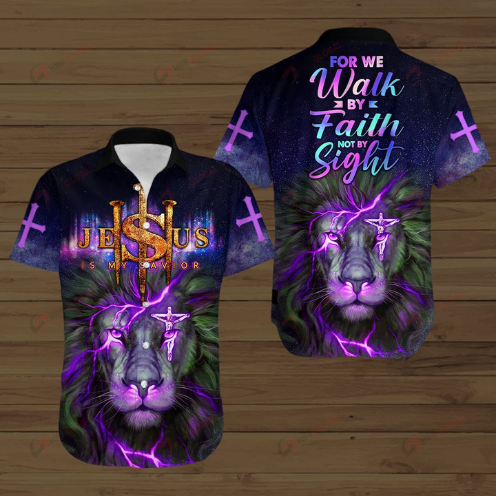For He Walk By Faith Not By Sight ALL OVER PRINTED SHIRTS