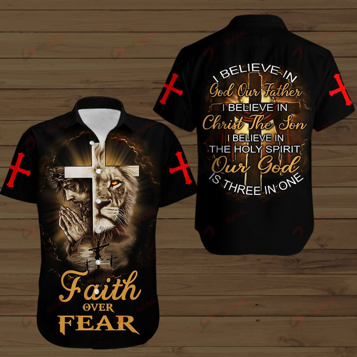 I Believe In God Our Father I Believe In Christ The Son I Believe In The Holy Spirit Out God Is Three In One ALL OVER PRINTED SHIRTS