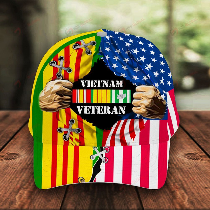 VietNam Veteran Classic 3d Cap ALL OVER PRINTED