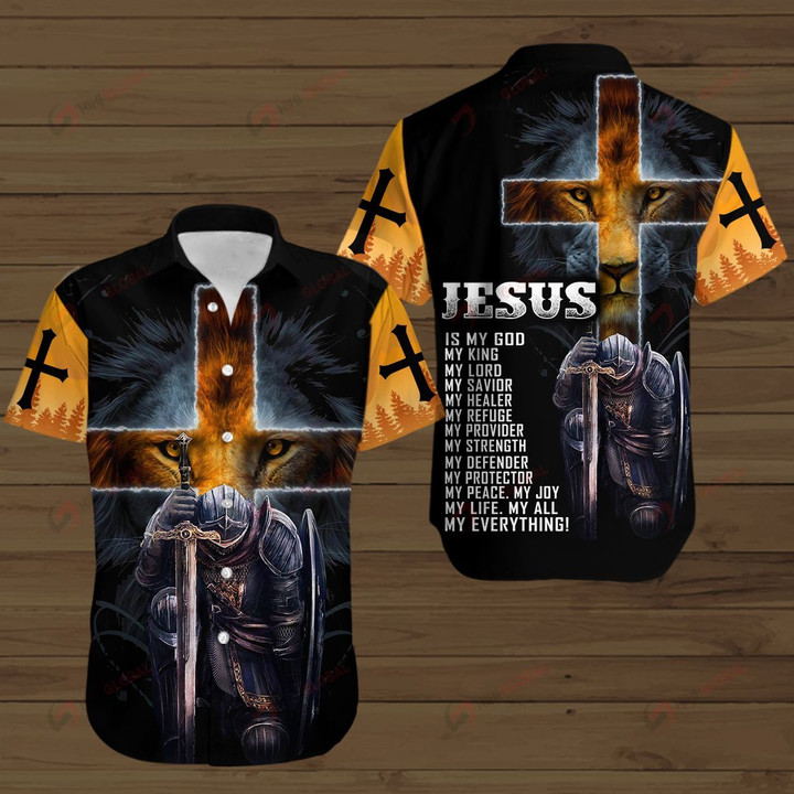 Jesus is My Everything Knight Christian ALL OVER PRINTED SHIRTS