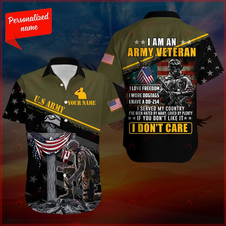 I am an Army Veteran Personalized ALL OVER PRINTED SHIRTS