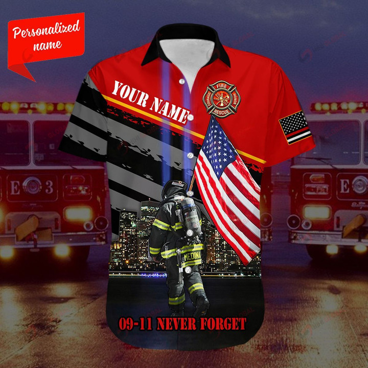 Firefighter Personalized ALL OVER PRINTED SHIRTS
