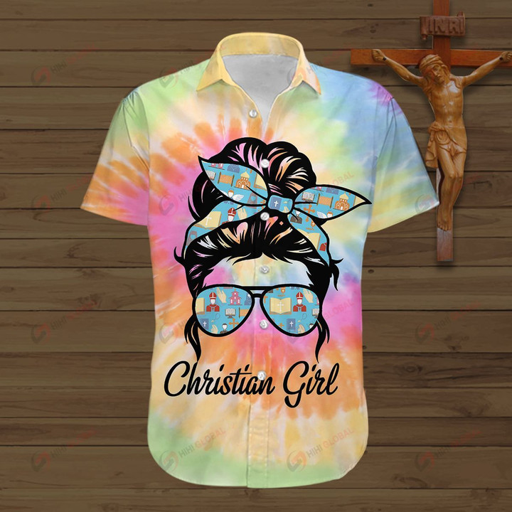 Christian Girl Jesus  ALL OVER PRINTED SHIRTS