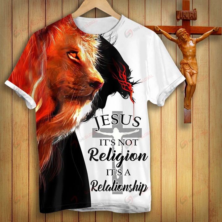 Jesus It's not religion It's a Relationship ALL OVER PRINTED SHIRTS