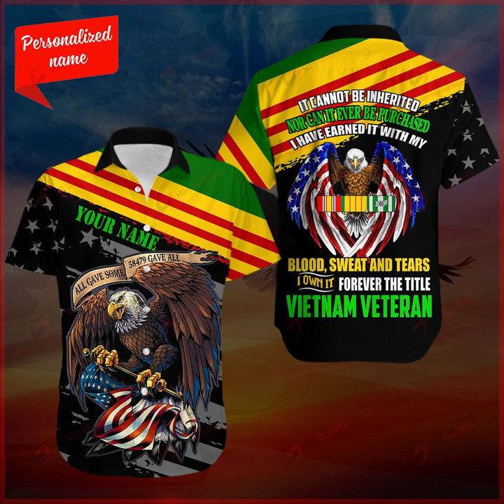 Forever The Title VietNam Veteran Personalized ALL OVER PRINTED SHIRTS