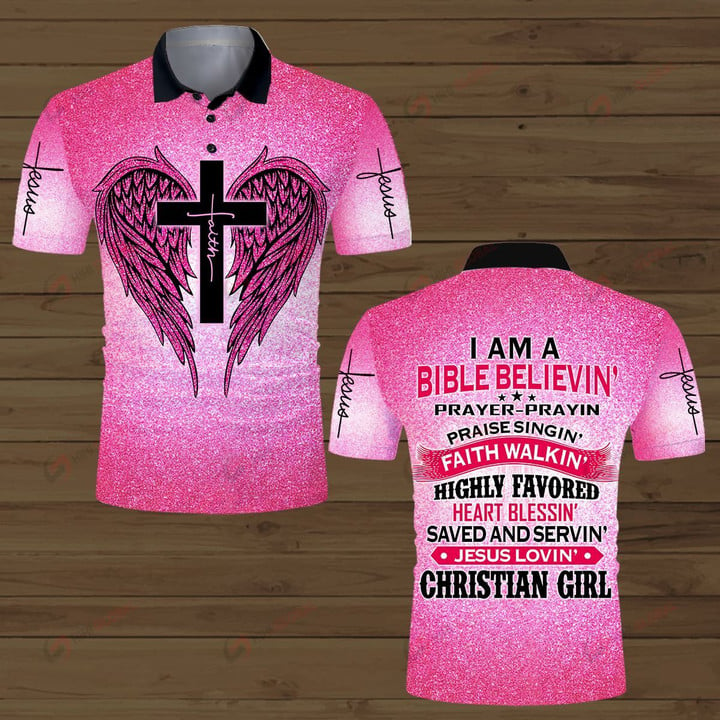 I am Bilble Believin' Christian Girl Personalized  ALL OVER PRINTED SHIRTS