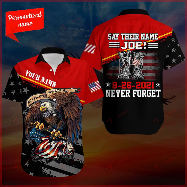 Never Forget Personalized ALL OVER PRINTED SHIRTS