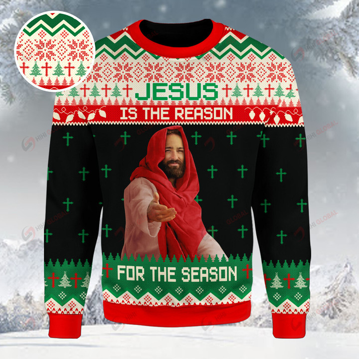 Jesus is The Reason for the Season Ugly Christmas Sweater