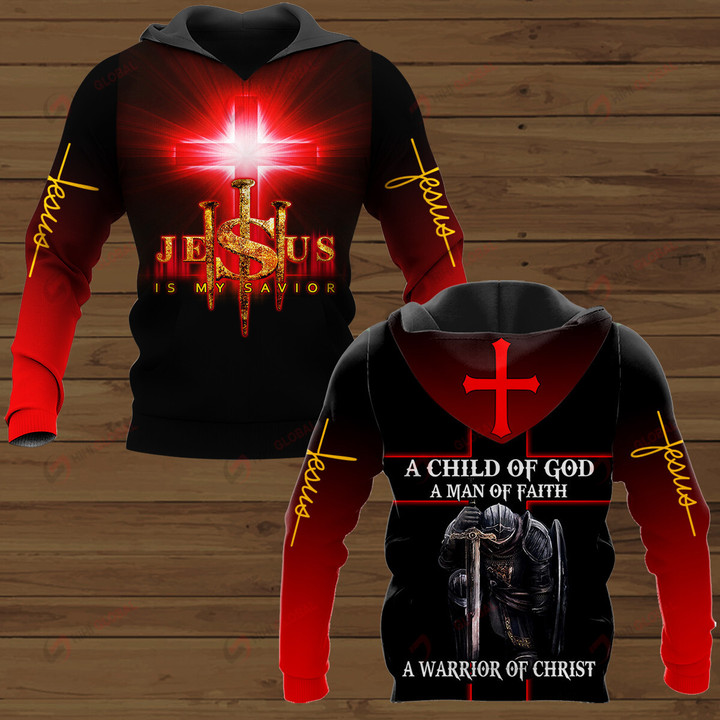 A Child of God a Man Of Faith a Warrior of Chirst ALL OVER PRINTED SHIRTS