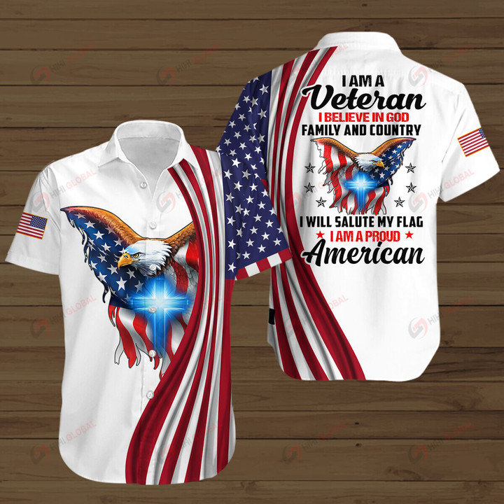I am A Veteran ALL OVER PRINTED SHIRTS HOODIE Polo