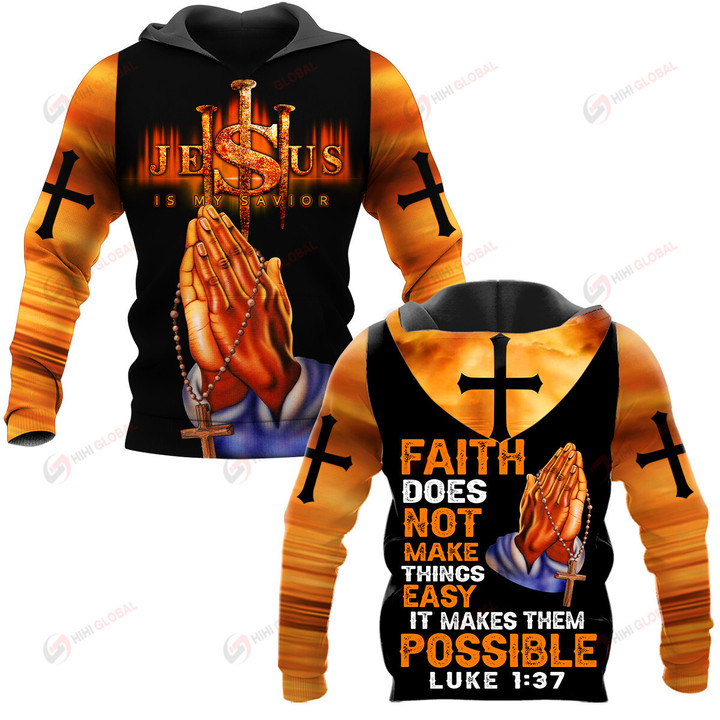 Faith does not make things easy It makes them Possible Jesus God Christian ALL OVER PRINTED SHIRTS
