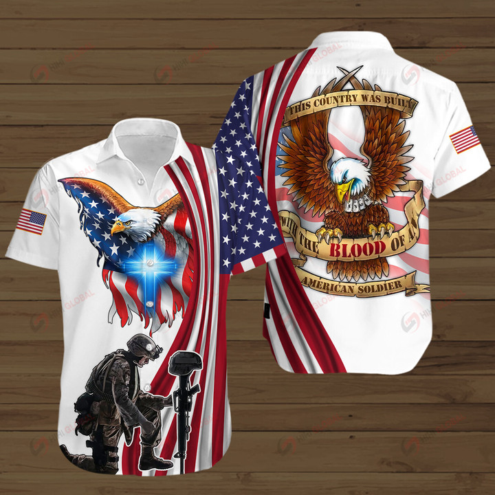 This country was built with the blood of an American Soldier ALL OVER PRINTED SHIRTS
