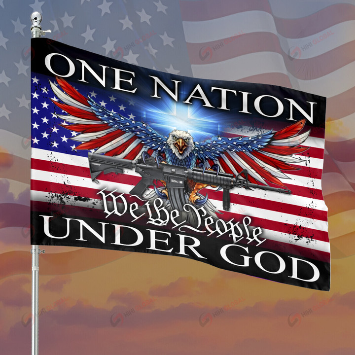 One Nation Under God ALL OVER PRINTED FLAG
